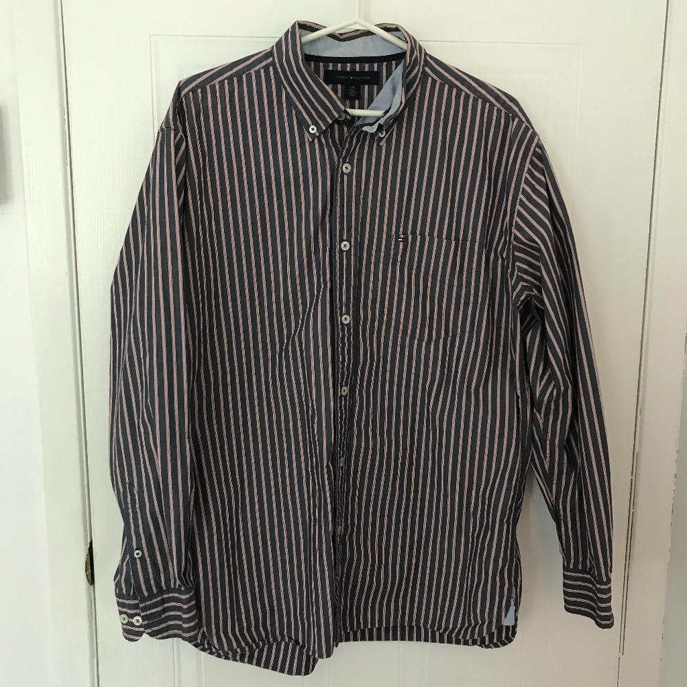 Tommy Hilfiger long sleeve striped shirt L